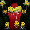 Yellow Color Floral Half Bridal Set (TRN1774YLW)