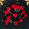 Rani Color Choker Floral Half Bridal Set (TRN1775RNI)