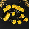 Yellow Color Choker Floral Half Bridal Set (TRN1775YLW)